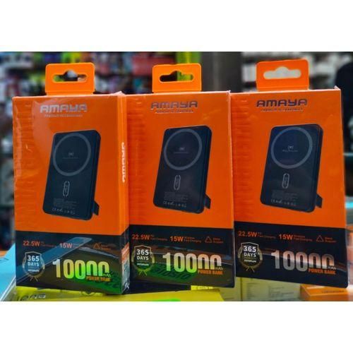 AMAYA APB-WF54 MAGNETIC POWER BANK,10,000mAh WIRELESS PORTABLE CHARGER, FAST CHARGING BATTERY PACK WITH USB-C FOR MAGSAFE FOR iPhone 17/17 Pro/17 Pro Max/16/16 Pro/16 PRO MAX, GALAXY S25 ULTRA