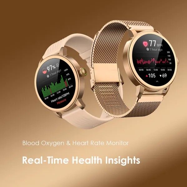 ORAIMO WATCH MUSE OSW-831N 1.32” AMOLED IP68 SMART WATCH,  FOR CLEAR  CALLS, COMES WITH 2 REPLACABLE WATCH STRAPS.