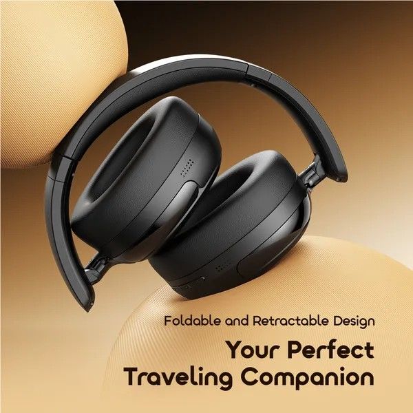 ORAIMO BOOMPOP N WIRELESS OVER-EAR HEADPHONES, HUBRID NOISE CANCELLATION,65-HOUR LONG PLAYTIME, SUPPORTS DUAL-MIC ENVIROMENTAL NOISE CANCELLATION, DUAL DEVICE CONNECTION.