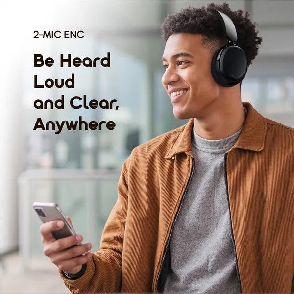 ORAIMO BOOMPOP N WIRELESS OVER-EAR HEADPHONES, HUBRID NOISE CANCELLATION,65-HOUR LONG PLAYTIME, SUPPORTS DUAL-MIC ENVIROMENTAL NOISE CANCELLATION, DUAL DEVICE CONNECTION.