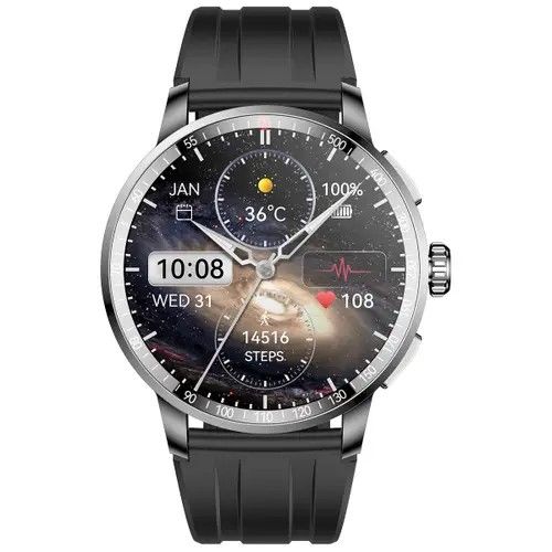 Itel Horizon ISW-N8 1.43 inch 2.5D AMOLED Screen Smart Watch Refresh Rate: 60Hz , Design: Full metal body, triple-side key, rotatable crown, Water Resistance: IP68 rated, Compatible With Android & iOS