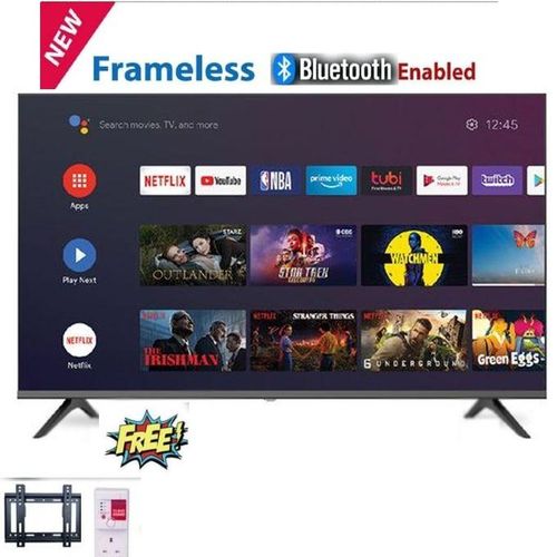 Globalstar Smart Android Tv Frameless 43inch - Black GS-43UK64 + FREE WALL MOUNT +FREE TV GAURD (1 year warranty)