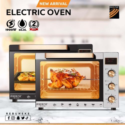 Rebune Oven Electric With Rotiserie 60 Liters Model RE 10 025