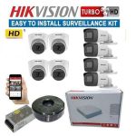 Hikvision 8 Channel 1080P Full HD 2MP Resolution CCTV Cameras Complete System Kit-1TB Harddisk+100M RG59 Cable+8 Channel DVR