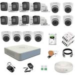 Hikvision 16 HD 2MP CCTV Cameras Complete System Package-(With 4TB HDD +400M Cable + 16 Channel DVR + 5M HDMI Cable)