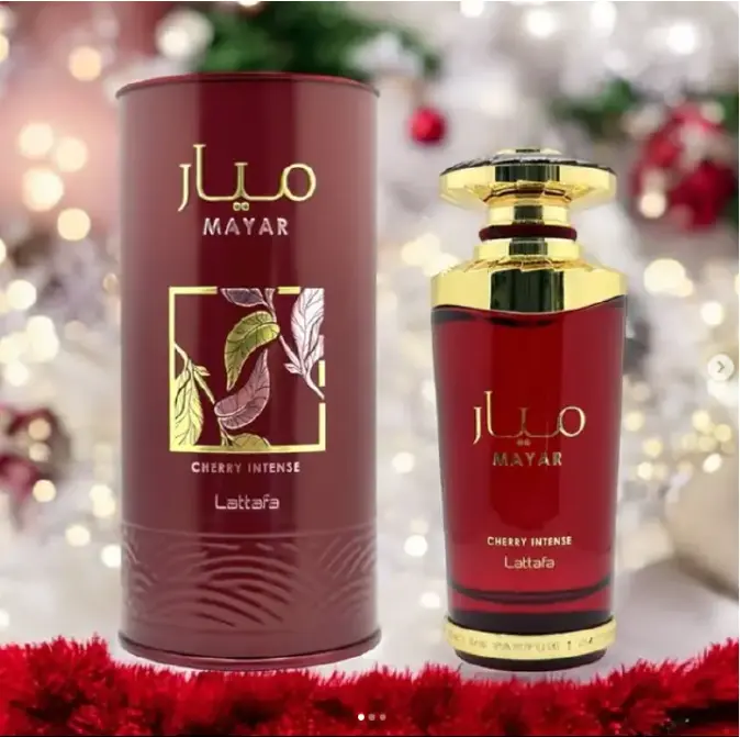Lattafa Mayar Cherry Intense for Unisex Eau de Parfum Spray, 3.4 Ounce / 100 ml EDP