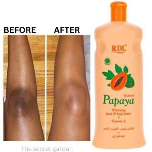 Rdl Original Papaya Lotion Moisturizes, Softens, Whitens