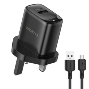 Oraimo OCW-U66S+M53 Micro USB Charger UK - Black