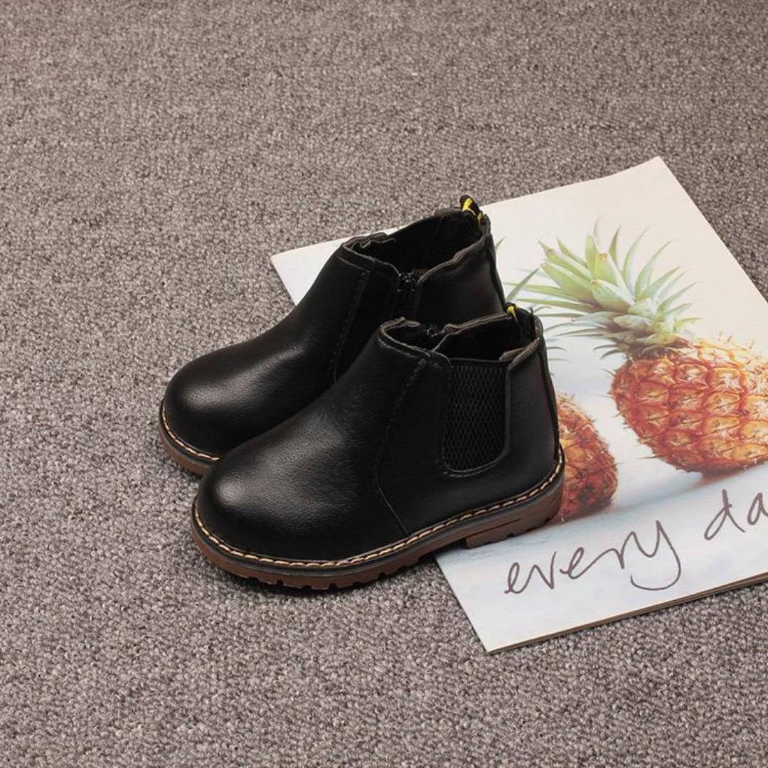SXCHEN Kids Shoes Children's Unisex Martin Boots English Single Boots Short Boots Boys Boots Boutique Baby Leather Boots Boy Martin Boots Girl Short Boots Fashion Boots School Shoes Anti-slippery