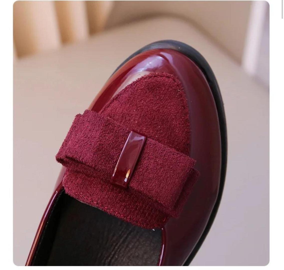 girls leather shoes for children wedding dress princess school shoes kids summer bow-knot black student sandals Korean fashion
