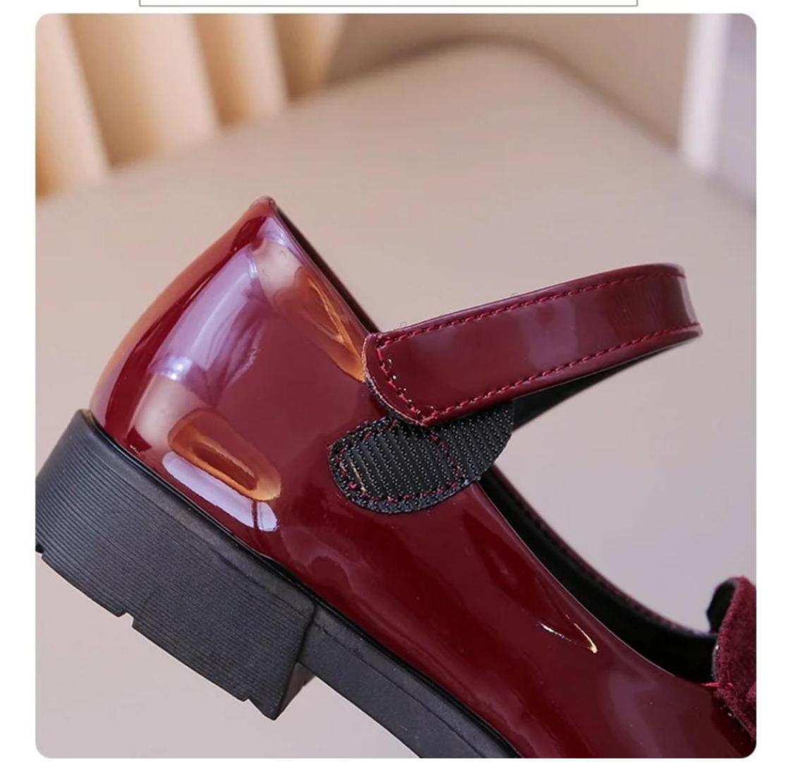 girls leather shoes for children wedding dress princess school shoes kids summer bow-knot black student sandals Korean fashion