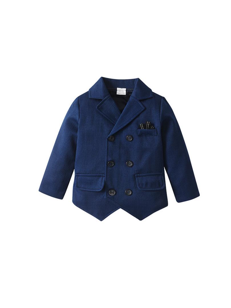 new hot wholesale kids boys clothes set toddler 2pcs suit outfit birthday toddler formal children boys blazers for wedding