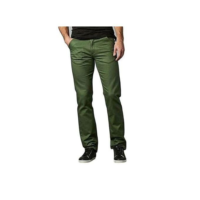 Soft Khaki High quality hard Khaki Men smart casual trousers straight slim fit smart casual, business and official.