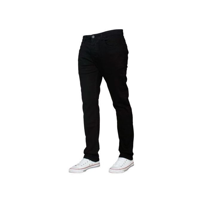 MEN'S FASHION SLIM FIT DENIM JEANS TROUSER - BLACK  Cotton Slacks Slim Fit Pants . High Quality Stretched denim Fabric.More Comfortable