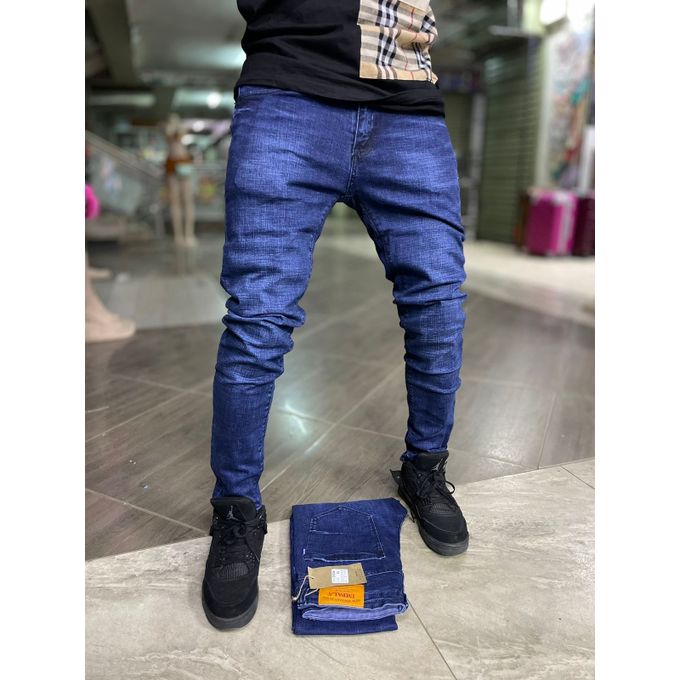 Men's Loose Straight Middle Waist Thin Jeans Boy's Leisure Youth Pants Men's Trousers Business pants Blue Mid-rise stretch jeans Classic men's slacks