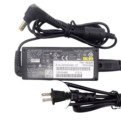 Original Fujitsu AC Power Adapter Charger – Model ADP-40HH A, 40W 19V 2.1A Output, 100-240V Input, 5.5mm x 2.5mm Barrel Connector, Compatible with Fujitsu Lifebook and Other Select Models