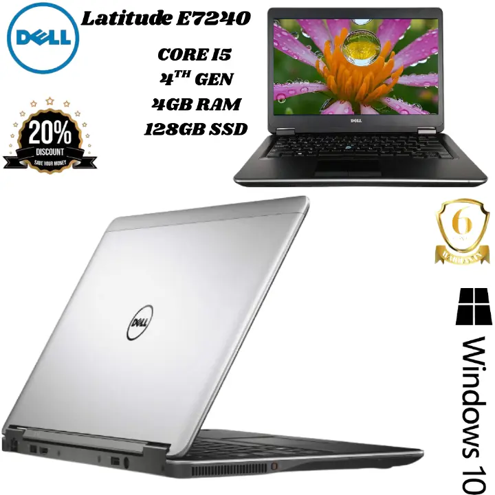 Dell Latitude E7240 | Intel Core i5-4310U | 4GB RAM | 128GB SSD | 12.5” HD Display | Slim & Reliable Business Laptop