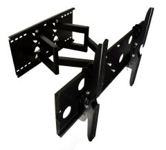 Double Arm Wall Bracket Full Motion Swivel Heavy Duty TV Wall Mount Bracket Supports 32″ to 85″ TV