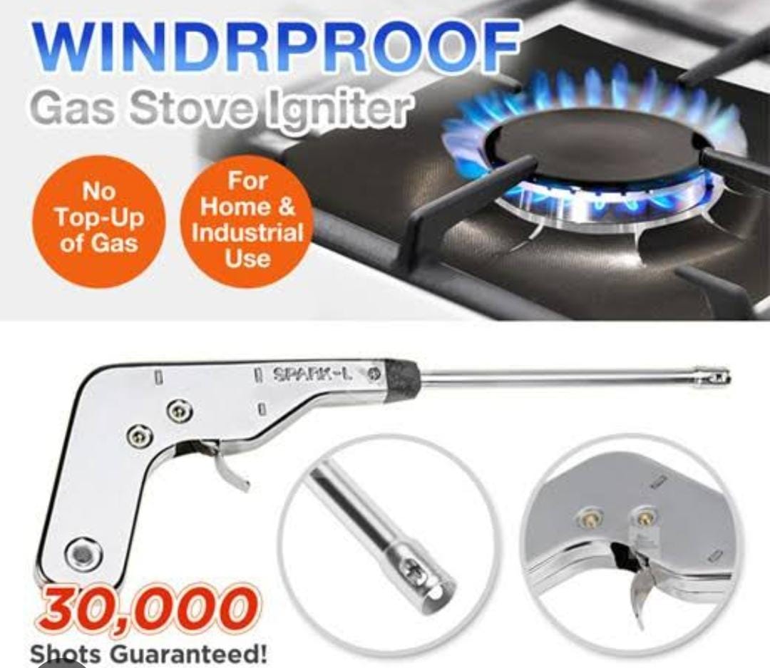 GAS LIGHTER Home Spark Gas Igniter/Kitchen and Dinning room Lighter Gun No Batteries No Fuses Electronic Spark Lights Gas Burners