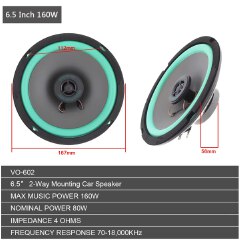 1pc 4/ 5 /6.5 Inch Car Speakers Universal HiFi Coaxial Subwoofer Car Audio Music Stereo Full Range Speakers for Car Auto Speaker