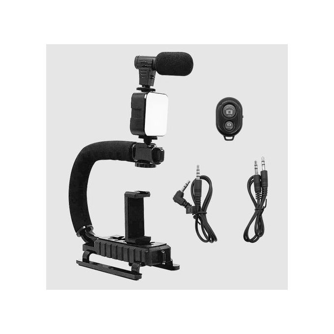 Vlogging Kit/Video Maker Kit + Mic + Tripod + Holder / Light