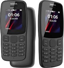 Original Mobile Phone Nokia 105 / 106 Dual SIM Phones| 4MB Memory 1.77" Screen| FM Radio Long -Lasting Battery