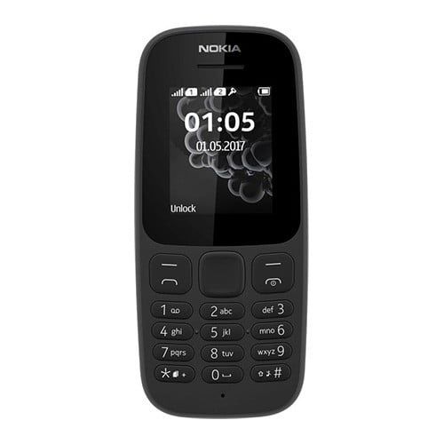 Original Mobile Phone Nokia 105 / 106 Dual SIM Phones| 4MB Memory 1.77" Screen| FM Radio Long -Lasting Battery