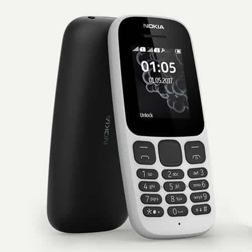 Original Mobile Phone Nokia 105 / 106 Dual SIM Phones| 4MB Memory 1.77" Screen| FM Radio Long -Lasting Battery