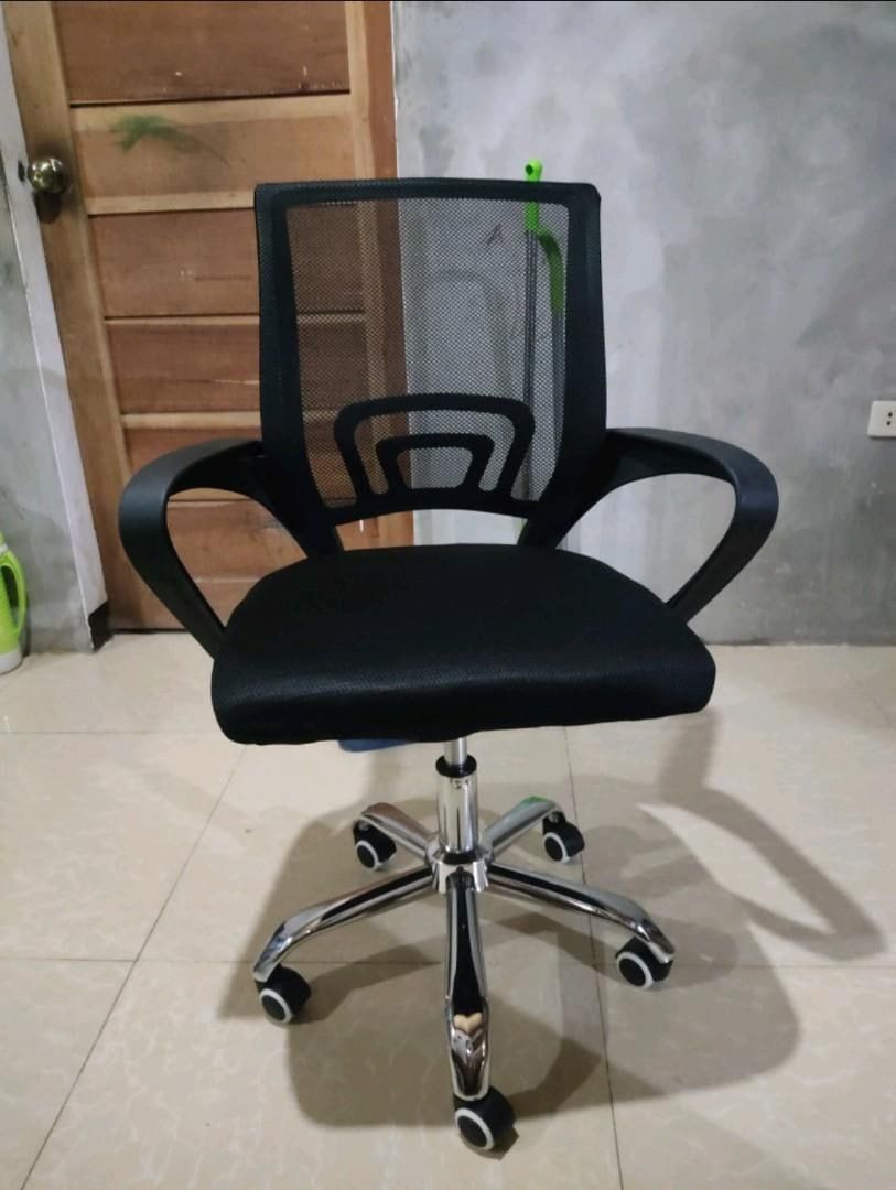 Home Office Chair Ergonomic Desk Chair Mesh Computer Chair with Lumbar Support Armrest Executive Rolling Swivel Adjustable Mid Back Task Chair for Women Adults, Black