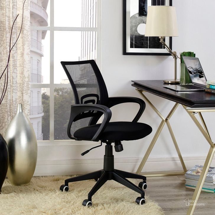 Home Office Chair Ergonomic Desk Chair Mesh Computer Chair with Lumbar Support Armrest Executive Rolling Swivel Adjustable Mid Back Task Chair for Women Adults, Black