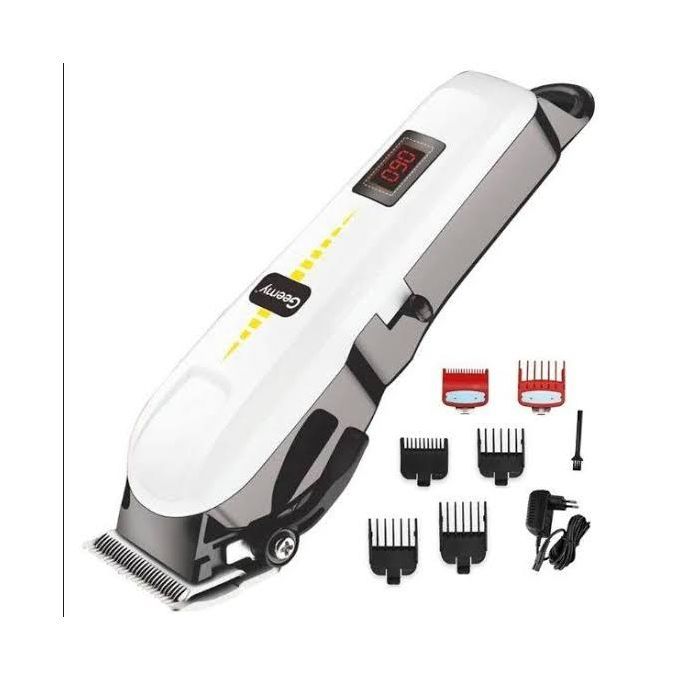 Geemy Professional Rechargeable Shaving Machine Hair Clipper | Cordless Rechargeable LED Display Hair Clipper Heavy Duty for Hair and Beard Cut