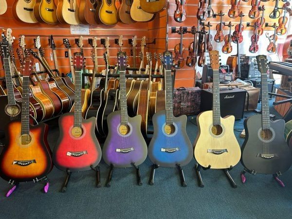6 Stringed Acoustic Box Guitar - 1 PC