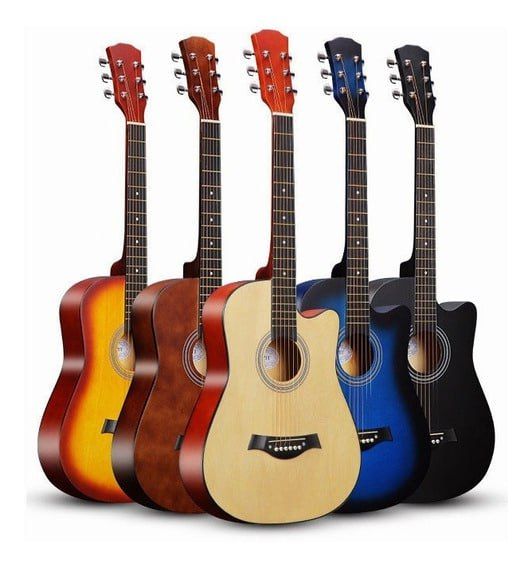 6 Stringed Acoustic Box Guitar - 1 PC