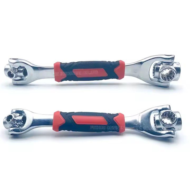 48 In 1 Tools Socket, Multifunction Universal Wrench, 360 Degree Revolving Spanner, Works with Spline Bolts,Torx, Square Damaged Bolts and Any Size Standard or Metric