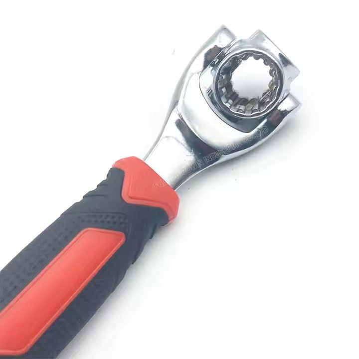 48 In 1 Tools Socket, Multifunction Universal Wrench, 360 Degree Revolving Spanner, Works with Spline Bolts,Torx, Square Damaged Bolts and Any Size Standard or Metric