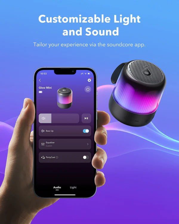 Anker Soundcore Glow Mini Portable Bluetooth 360⁰ sound and light Speaker