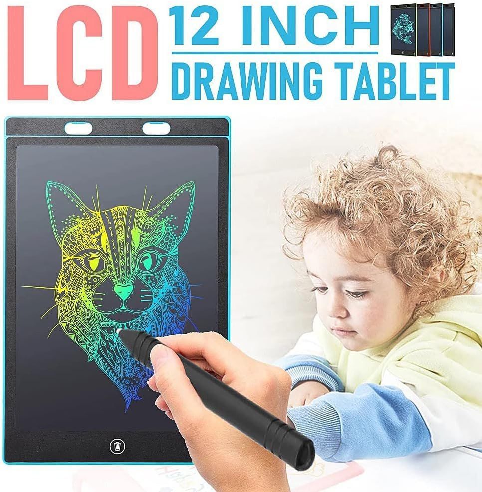 12 Inch Electronic Drawing Board LCD Screen Writing Tablet Digital Graphic Handwriting Pad with Pen for Kids School Home