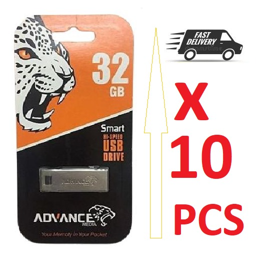 10 PCs Wholesale Price - Advance Metalic Quality [128GB/ 64GB/ 32GB / 16GB / 8GB / 4GB / 2GB] Flash Disk for Re-Sale