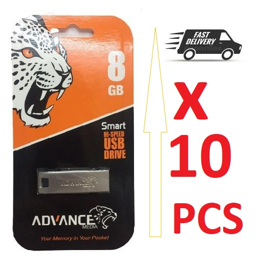 10 PCs Wholesale Price - Advance Metalic Quality [128GB/ 64GB/ 32GB / 16GB / 8GB / 4GB / 2GB] Flash Disk for Re-Sale
