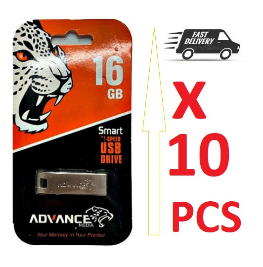 10 PCs Wholesale Price - Advance Metalic Quality [128GB/ 64GB/ 32GB / 16GB / 8GB / 4GB / 2GB] Flash Disk for Re-Sale