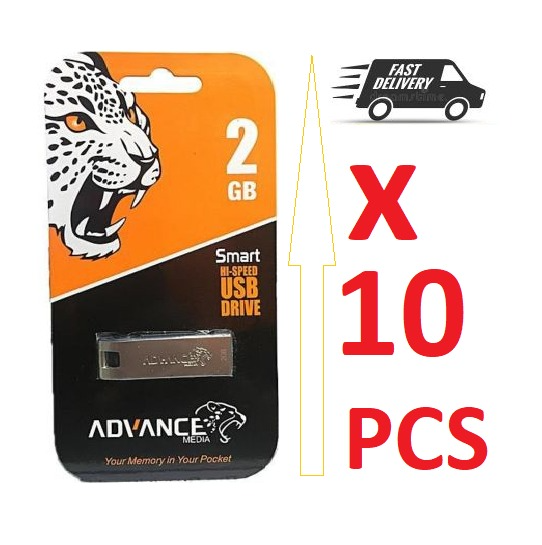 10 PCs Wholesale Price - Advance Metalic Quality [128GB/ 64GB/ 32GB / 16GB / 8GB / 4GB / 2GB] Flash Disk for Re-Sale