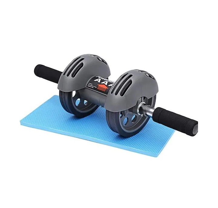 1 PC Power Stretch Roller - Abdominal Wheel Two-Wheeled Abdomen Machine For Home Exercise Fitness