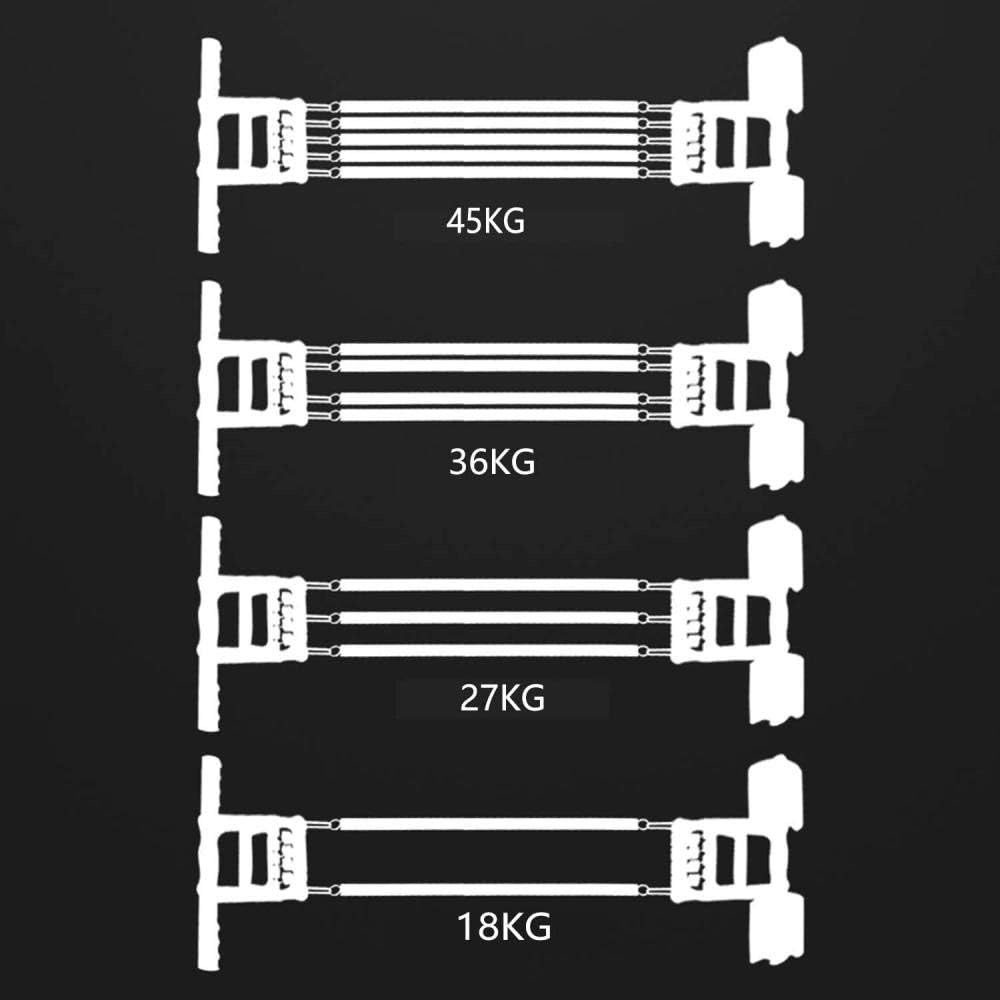 3 in 1 Chest Expander Puller Muscles Exercise Workout Resistance Bands, Chest Developer Spring Expander with Hand Grip and Pedal