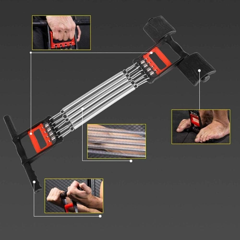 3 in 1 Chest Expander Puller Muscles Exercise Workout Resistance Bands, Chest Developer Spring Expander with Hand Grip and Pedal