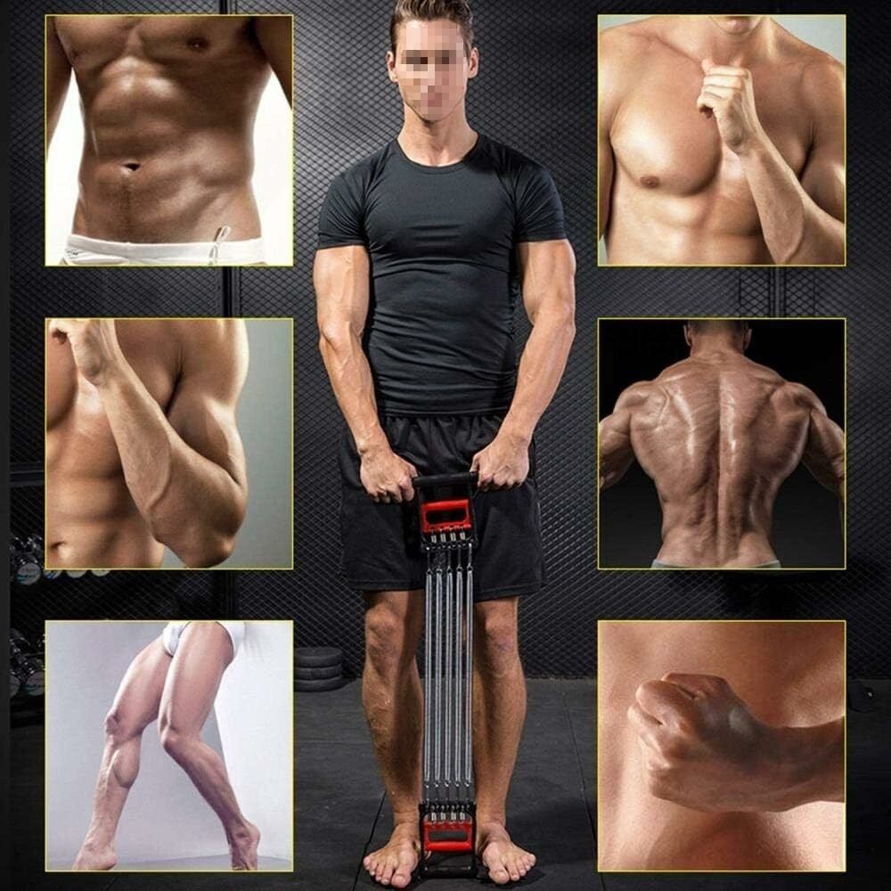 3 in 1 Tummy Trimmer with Multifunctional Chest Expander For Men And Women, Traditional Hand Clamp And Elastic Foot Pedal Exercise Sit-Up Pedal Pull Rope
