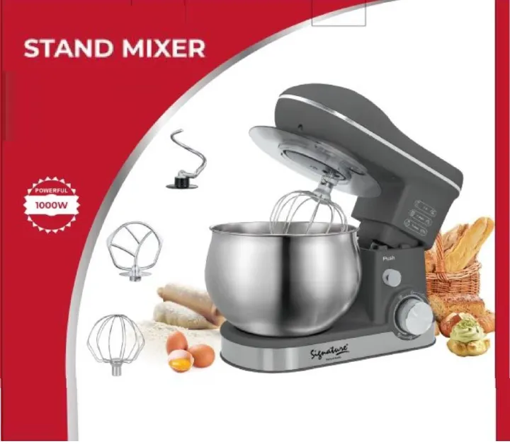 3 In 1 Stand Mixer, 4.0 Ltrs Stainless Steel Food Mixers for Baking, 1000W Electric Kitchen Mixers with Bowl, Dough Hook, Wire Whip Beater