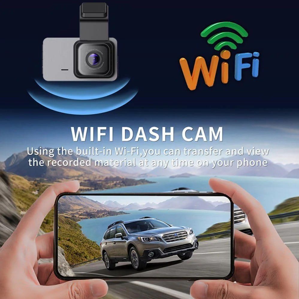 Dashcam, HD Dash Cam, 3" Screen 4K Dual DashCam Front & Rear View, 24/7 Parking Monitor.