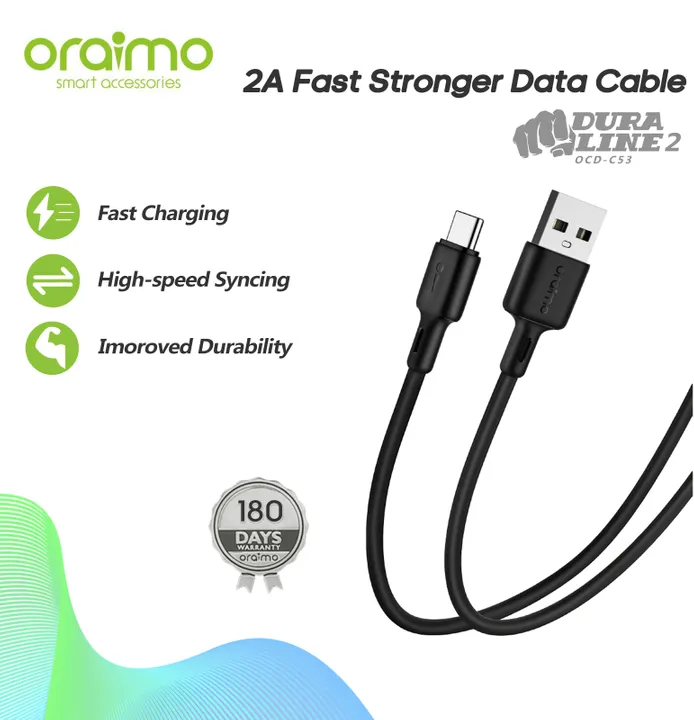 Oraimo Data Cable Type-C Android USB Cable Fast Charging