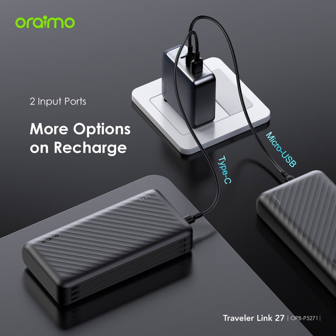 oraimo Traveler 27000mAh 12W Power Bank