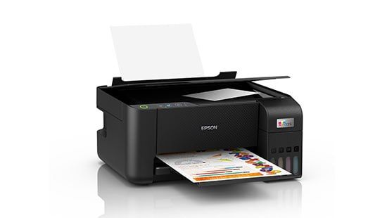 [FREE Printer Cable, & 4pcs INK Set] Epson EcoTank L3210 A4 Printer (All-in-One) - Print / Scan / Copy + 1 Year Warranty